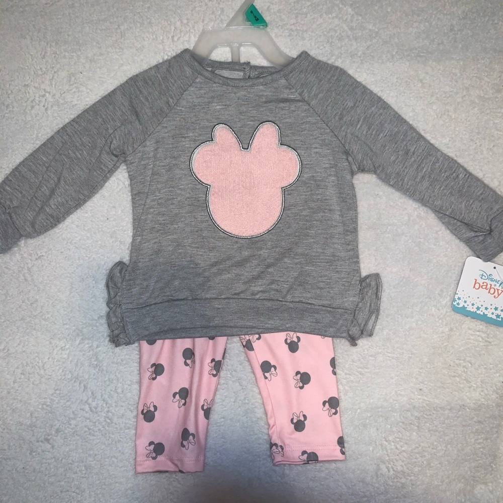 Minnie mouse baby girl set